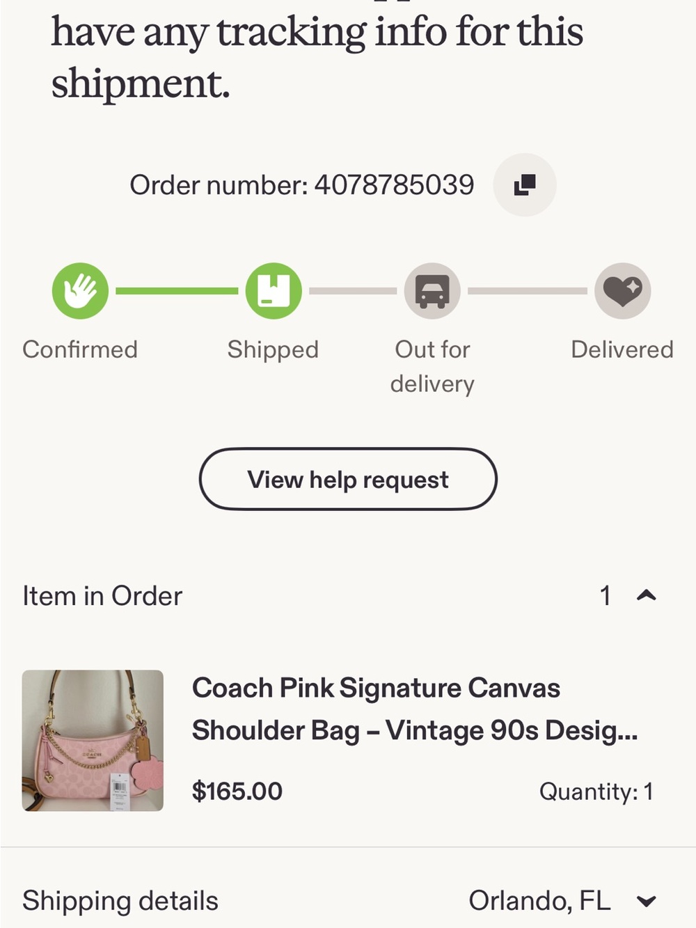 Coach Pink Signature Logo Mini Shoulder Bag with Gold Chain Detail - Picture 5 of 6